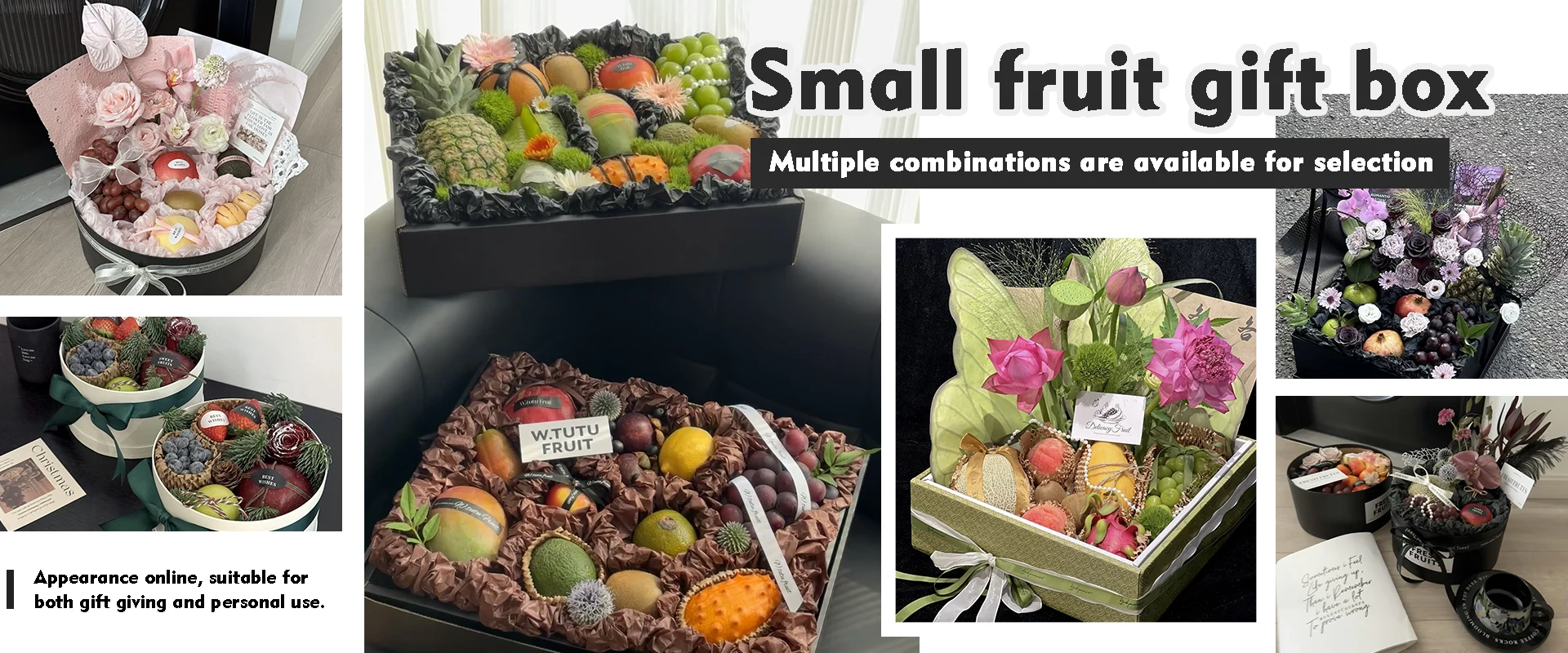 Kleine Obst -Geschenkbox