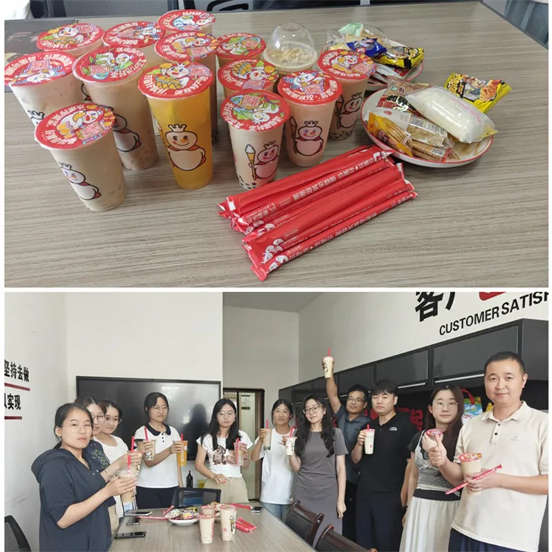 Beginn des Herbstes und der ersten Überraschungsmilchtee des Unternehmens im Herbst