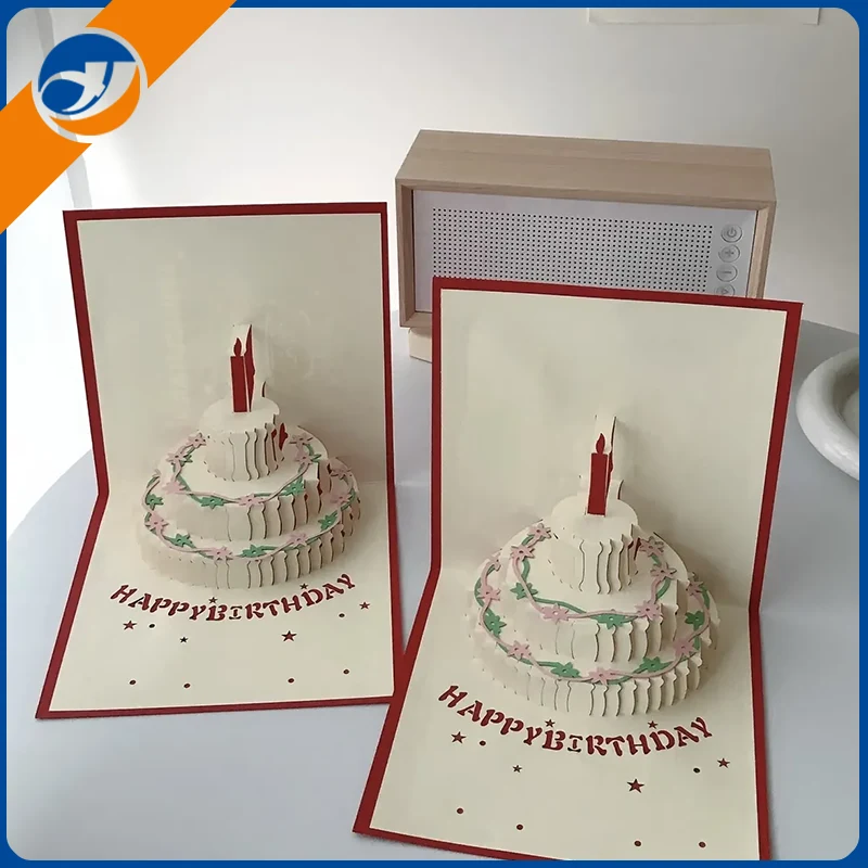 Geburtstag 3D -Papierkarte