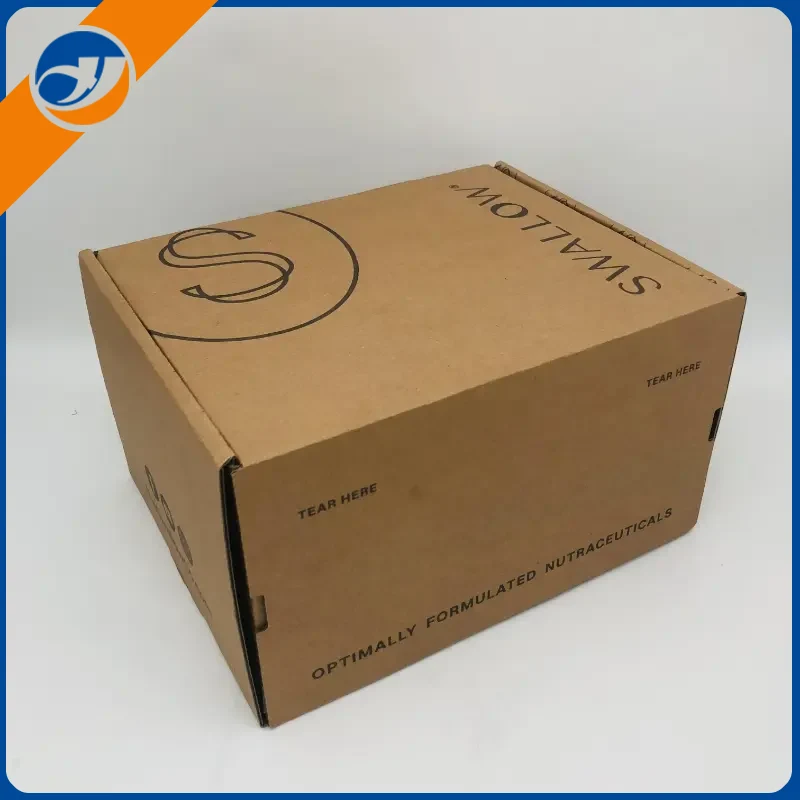 Papierbox mit Aufreißstreifen